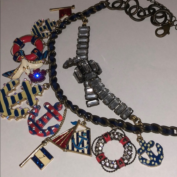 Betsey Johnson Nautical Charm Necklace - Picture 3 of 5